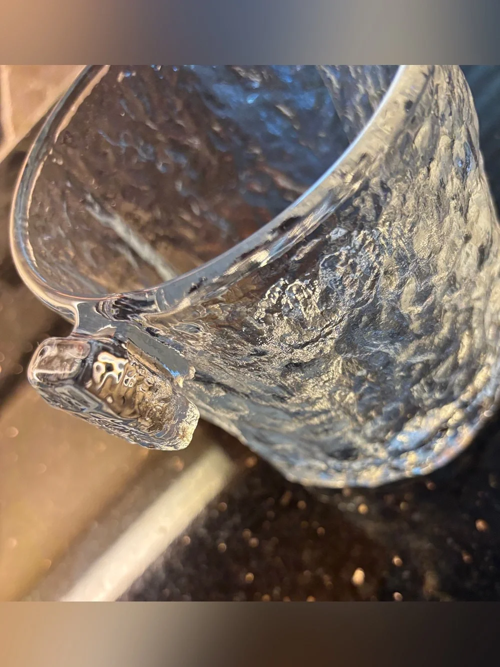 Vintage Mid-Century Modern Glass Scandinavian Sculpture Ice Bucket -Gorgeous!